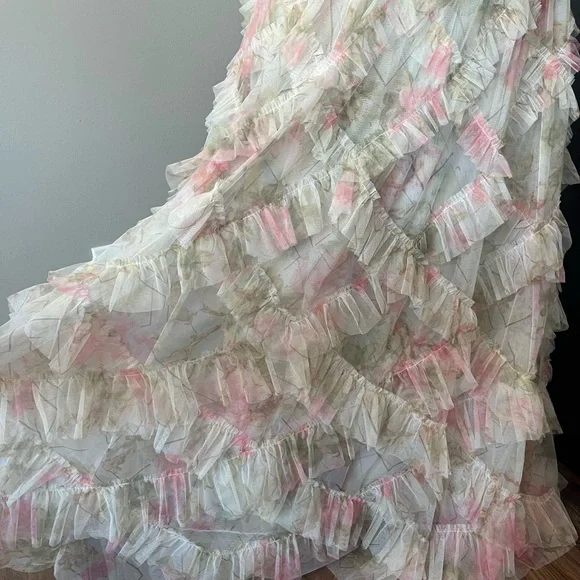 Pink Cap Sleeve Maxi Dress - Picture 7 of 13